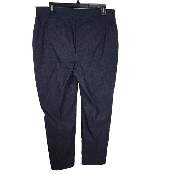 Chico's So Slimming Brigitte Pants Women's 12R Black Stretch Pull On Slim Ankle - Picture 2 of 9